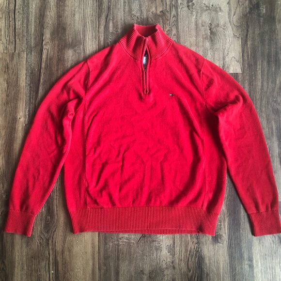 Tommy Hilfiger Vintage Quarter Zip Up Sweatshirt - Picture 2 of 4